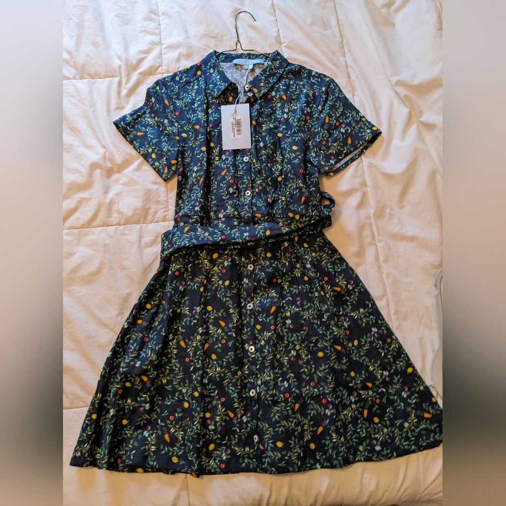 NWT Hill House Laura Dress XS in Midnight Garden